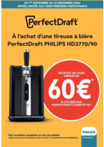 Prospectus Connexion : PHILIPS vous offre 60€ à utiliser sur Perfectdraft