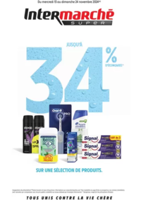 Prospectus Intermarché Super La Roche Chalais : GEN NOVEMBRE 2 Jusqu'a 34% d'economies