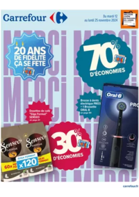 Prospectus Carrefour : 20 ANS DE FIDÉLITÉ ÇA SE FÊTE