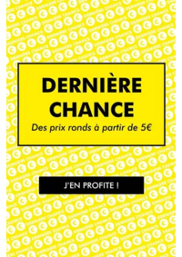 Prospectus Gemo PARTHENAY : DERNIèRE CHANCE Des prix ronds à partir de 5€