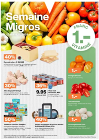 Prospectus Migros Cernier : Tolles Ängbot für Schnäppchenjäger