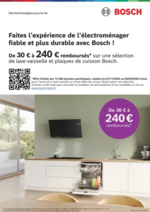 Promos et remises  : BOSCH LAVE-VAISSELLE ET PLAQUES DE CUISSON