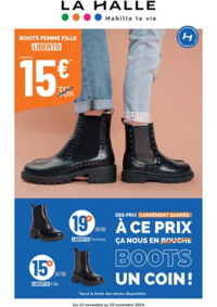 Prospectus La Halle Montmorot 45 TER RUE A. BRIAND RUE PRE DES DAMES : La Halle Habille la vie - Chaussures