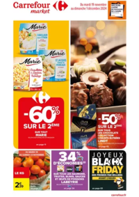 Prospectus Carrefour Market VERVINS : JOYEUX NOEL & COEURS GOURMANDS