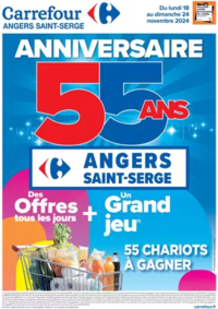 Prospectus Carrefour Bègles : CATALOGUE ANNIVERSAIRE - 55ANS ANGERS SAINT-SERGE