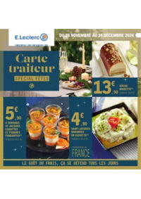 Prospectus E.Leclerc BRESSUIRE : CARTE TRAITEUR FESTIVE - MIXTE