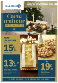 Prospectus E.Leclerc CREISSELS : CARTE TRAITEUR FESTIVE - MIXTE