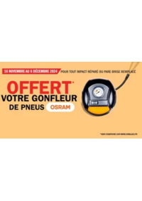 Prospectus Carglass MANOSQUE : Offert votre gonfleur de pneus OSRAM