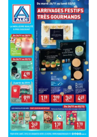 Prospectus Aldi Airaines : Arrivages festifs très gourmands