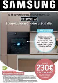 Prospectus Boulanger Angers-Beaucouzé : Samsung : jusqu'à 150€ remboursés sur une sélection de fours et tables à induction