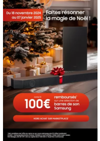 Prospectus Copra PAMPROUX : Samsung Faites résonner la magie de Noël !