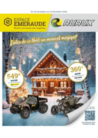 Prospectus Espace emeraude ST AUNIX LENGROS : Faites de ce Noel un moment magicue