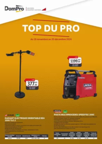 Prospectus Dompro BERGERAC : Top du pro