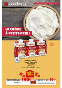 Prospectus Coccinelle Express DAMPRICHARD : LA CRÈME À PETITS PRIX !