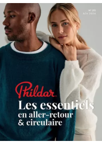 Prospectus Phildar MARQUISE 7 Rue Nationale : Les essentiels en aller-retour & circulaire