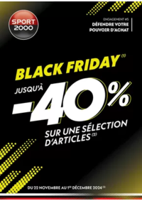 Prospectus Sport 2000 HAGETMAU : BLACK FRIDAY