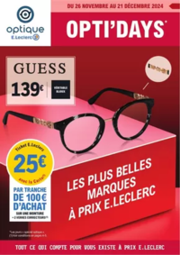 Prospectus Optique E.Leclerc THIONVILLE : Optidays Noël