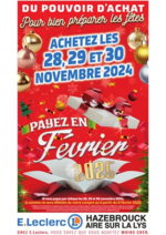 Prospectus E.Leclerc : tract du 28 au 30 novembre