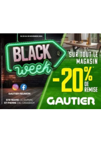 Prospectus GAUTIER LA ROCHE SUR YON : Black Week