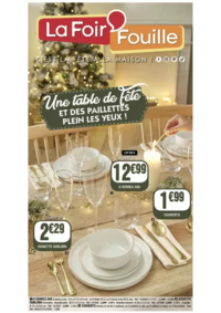 Prospectus La Foir'Fouille Agneaux : Une table de Fête et des pailletes plein les yeux !