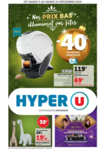 Prospectus Hyper U : Spécial Cadeaux Déco de Noël