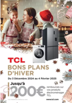 Promos et remises  : TCL BONS PLANS D’HIVER