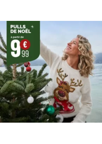 Prospectus La Halle ILLZACH 8 RUE DE BERNE : Ambiance festive activée avec nos pulls de Noël à partir de 9,99€ pour toute la famille !