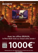 Promos et remises  : OFFRE Sony : JUSQU'À 1000€ REMBOURSÉS