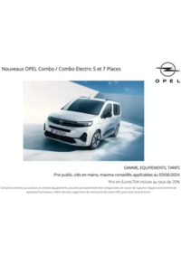 Prospectus Distributeur OPEL SA RELAIS DE CHAMPAGNE LAON : Opel Nouveau Combo Life Electric