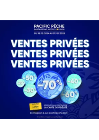 Prospectus Pacific Pêche CHALON SUR SAÔNE : Ventes Privées Pacific Pêche jusqu'à -70% !