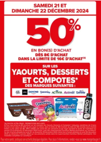 Prospectus Carrefour Market BOURGES 114 AVENUE DE DUN SUR AURON : OPERATION BON D’ACHAT SUR LES YAOURTS DANONE