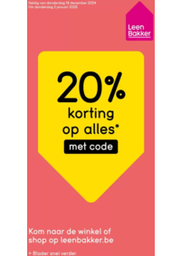 Prospectus Leen Bakker AALST : 20% Korting Op Alles