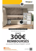 Promos et remises  : OFFRE Whirlpool : jusqu'à 300€ remboursés !