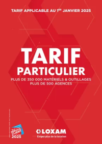 Prospectus Loxam SAINT-FLOUR : Tarifs particuliers