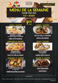 Prospectus Carrefour LESCAR : MENUS CAFETERIA DU 6 AU 11 JANVIER 2025