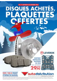 Prospectus auto distribution AVALLON : Disques achetés, plaquettes offertes