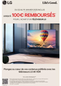 Prospectus Gitem Pauillac : Jusqu’à 100€ remboursés pour l´achat d´un televiseur LG