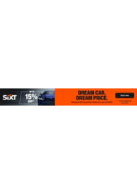 Prospectus Sixt PARIS GARE MONTPARNASSE - SIXT SAS : Dream car up to 15% off