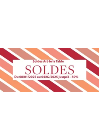 Prospectus La Boutique Guy Degrenne Versailles : Soldes Art de la Table