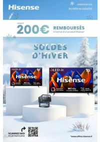 Prospectus Boulanger Angoulins : OFFRE Hisense : jusqu'à 200€ remboursés !