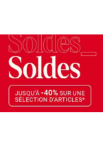 Promos et remises  : SOLDES jusqu'à -40 %