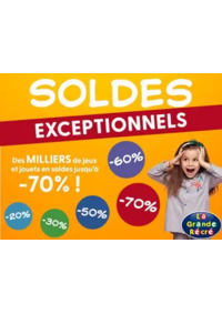 Prospectus La grande Récré Toulouse - Fenouillet : Soldes Exceptionells