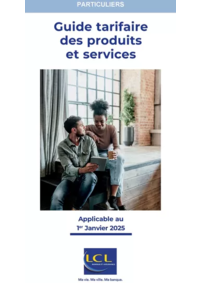 Prospectus LCL le crédit Lyonnais VALREAS : Guide tarifaire