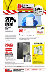 Prospectus Inter Discount Frauenfeld EKZ Passage : Interdiscount reklamblad DE