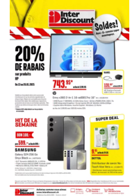 Prospectus Inter Discount Weinfelden : Interdiscount reklamblad FR