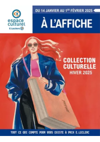 Prospectus Espace culturel E.Leclerc BELLERIVE SUR ALLIER : SELECTION HIVER