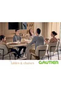 Prospectus GAUTIER RODEZ : Collection Tables & chaises