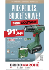 Prospectus Bricomarché BRIGNOLES : Bricomarché Prix percés, budget sauvé !