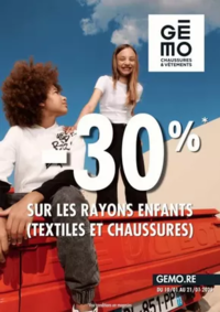 Prospectus Gemo ARBENT : -30% sur les rayons enfants