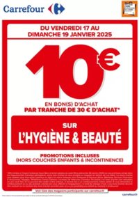 Prospectus Carrefour NIORT : OPERATION BON D’ACHAT SUR L’HYGIENE BEAUTE